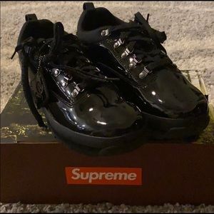 supreme timberland Euro hiker low black leather DS size 12 Men
